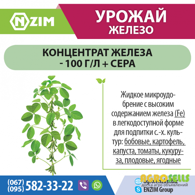 Урожай Железо ENZIM Agro - Удобрение с железом