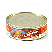 Бички в томатном соусе 210 гр тм Даринка - упаковка 24 шт