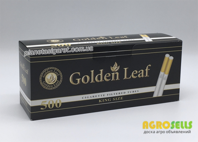 Сигаретные гильзы Golden Leaf 500 штук, фильтр 15 мм