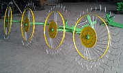 Грабли ворошилки на 4 колеса (гребка)