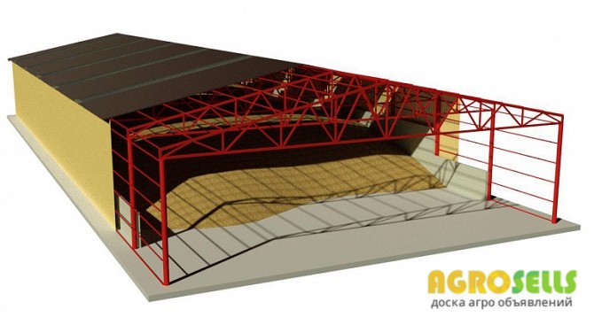 Строительство зерносклада 20х60