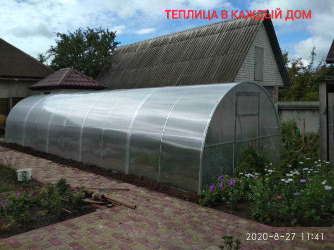 Теплиця СТАНДАРТ 3*10*2 (ш.д.в.) 30 кв. м., покрита полікарбонатом 6 мм, від виробника